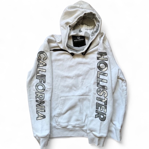 Hollister Sweatshirt Hoodie size L white - Picture 1 of 3